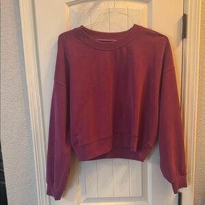 lululemon athletica Women's Softstreme Crew Neck Sweater in Burgundy